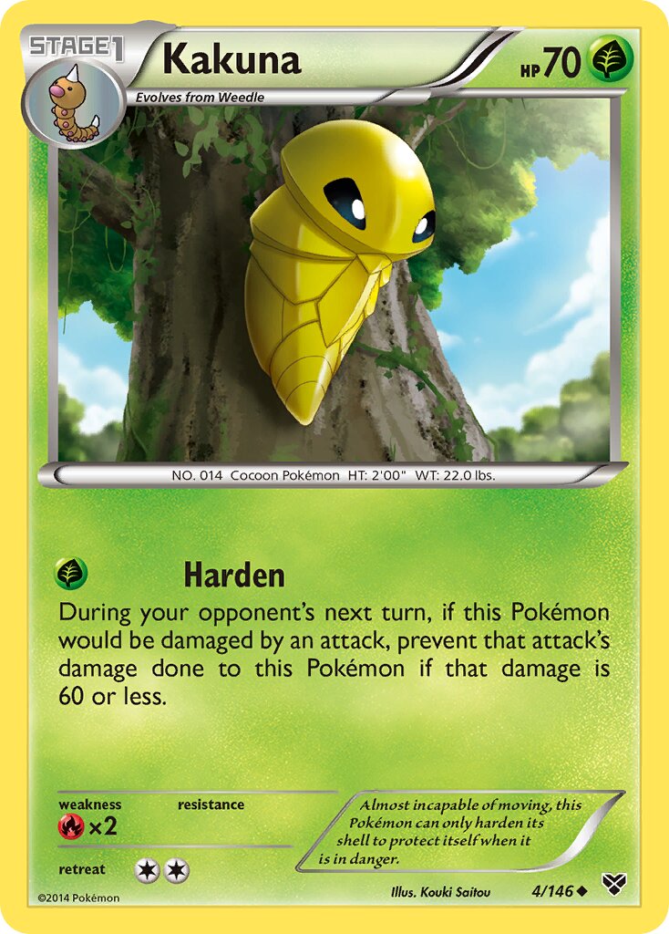 Kakuna 004/146 — XY (English Pokémon TCG card)