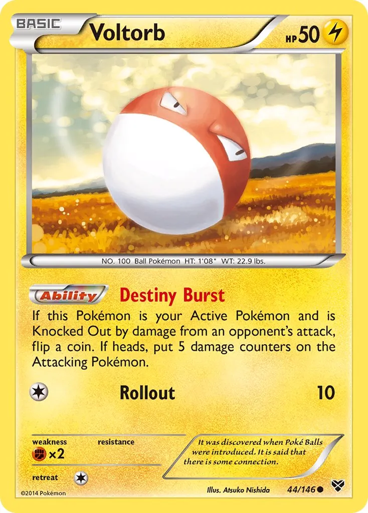 Voltorb 044/146 — XY (English Pokémon TCG card)