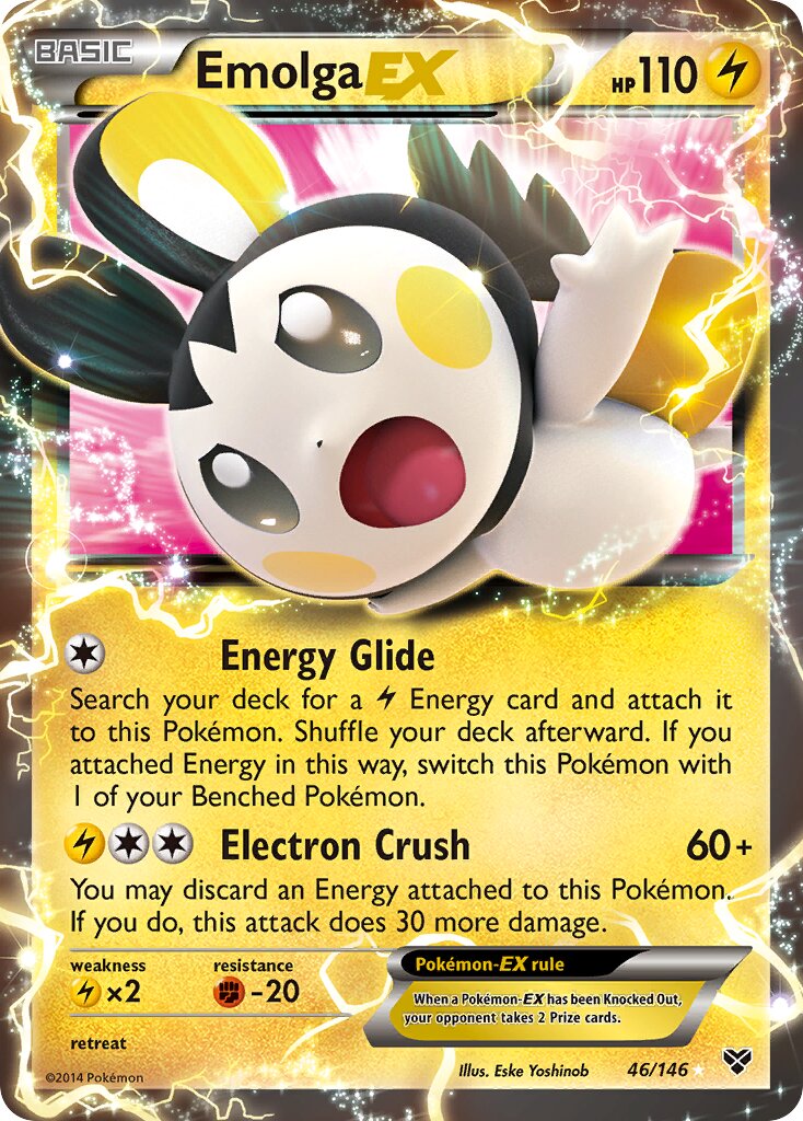 Emolga-EX 046/146 — XY (English Pokémon TCG card)
