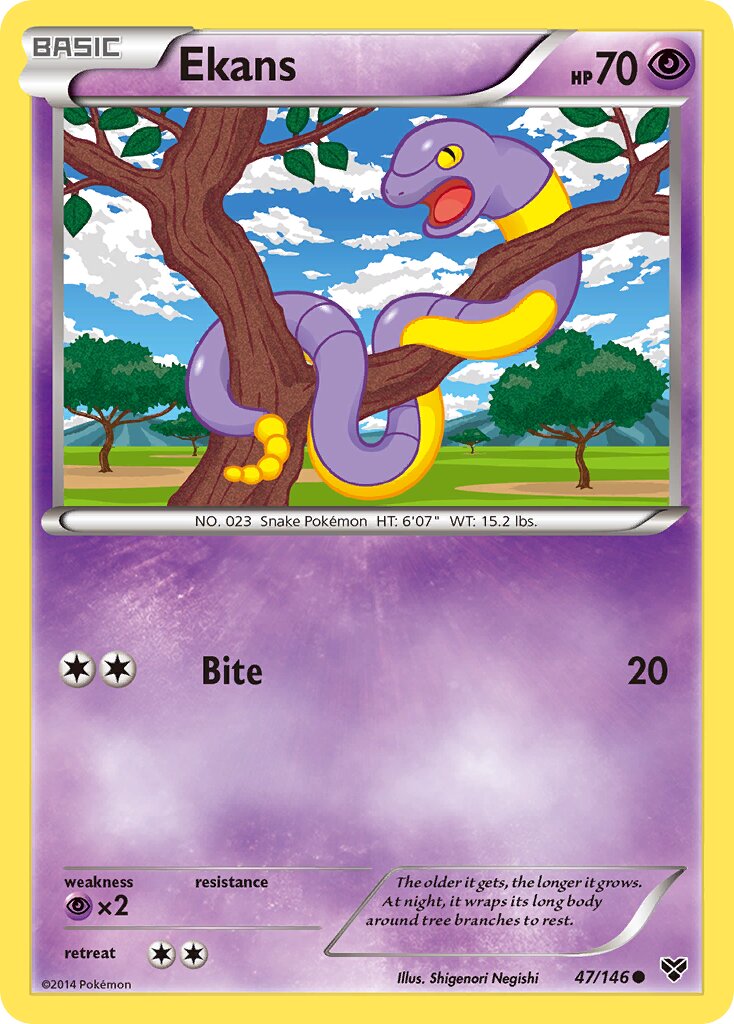 Ekans 047/146 — XY (English Pokémon TCG card)