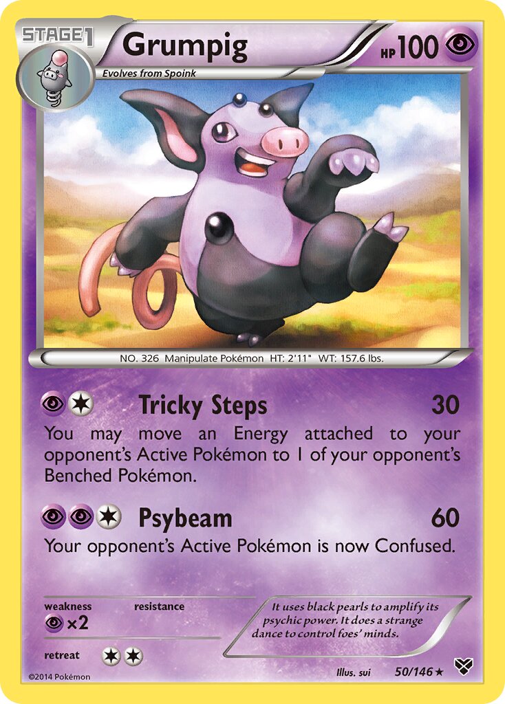 Grumpig 050/146 — XY (English Pokémon TCG card)