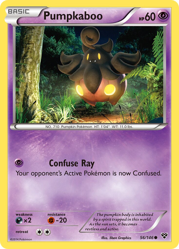 Pumpkaboo 056/146 — XY (English Pokémon TCG card)