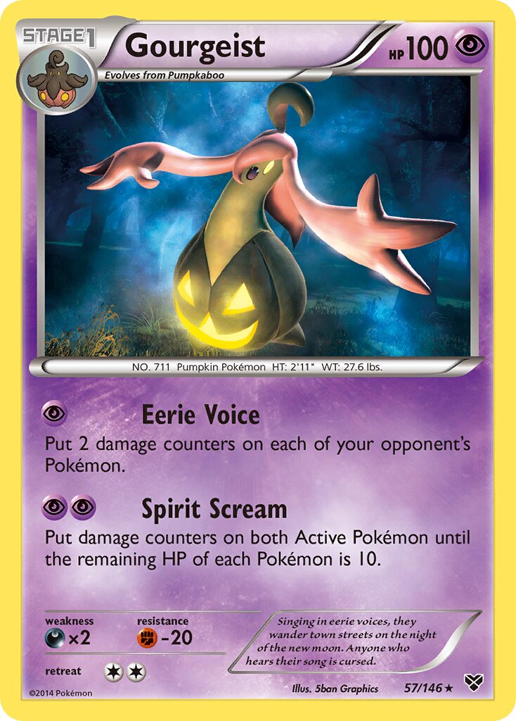 Gourgeist 057/146 — XY (English Pokémon TCG card)