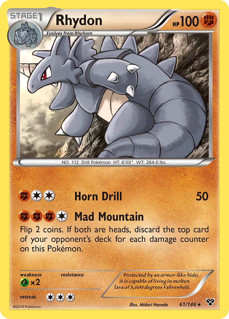 Rhydon 061/146 — XY (English Pokémon TCG card)
