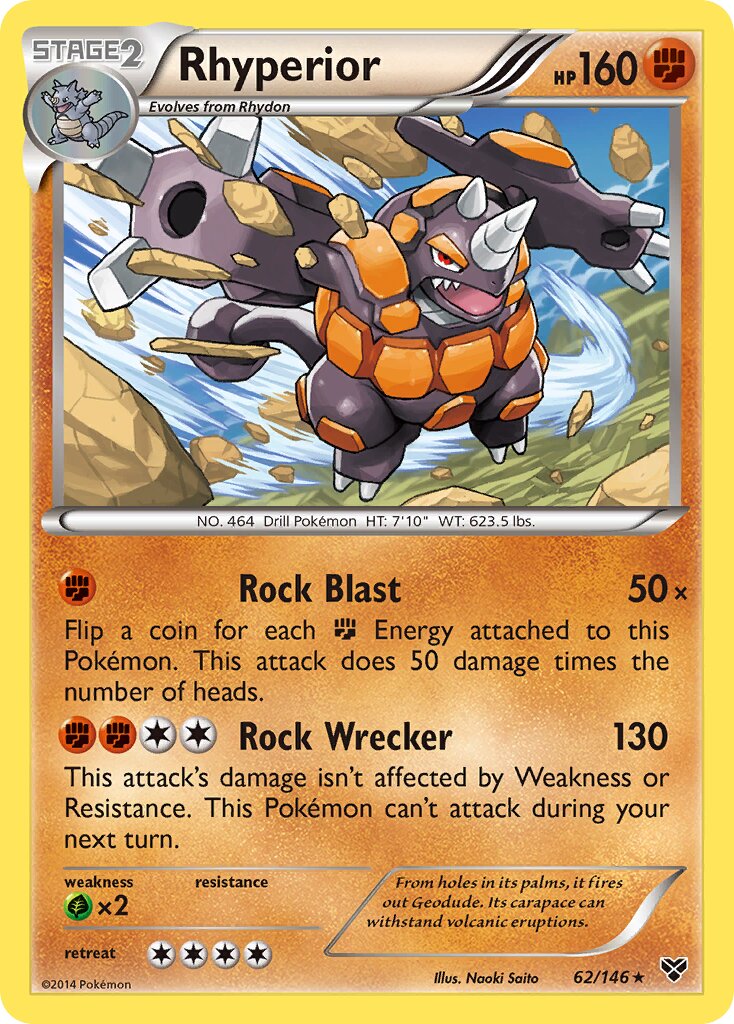 Rhyperior 062/146 — XY (English Pokémon TCG card)