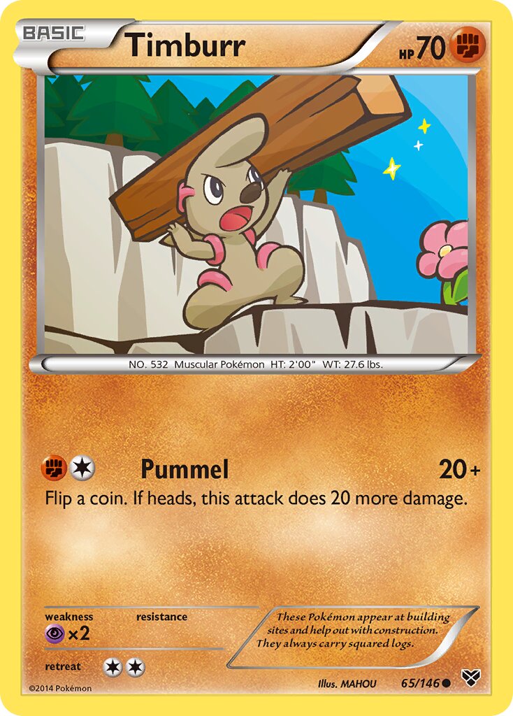 Timburr 065/146 — XY (English Pokémon TCG card)