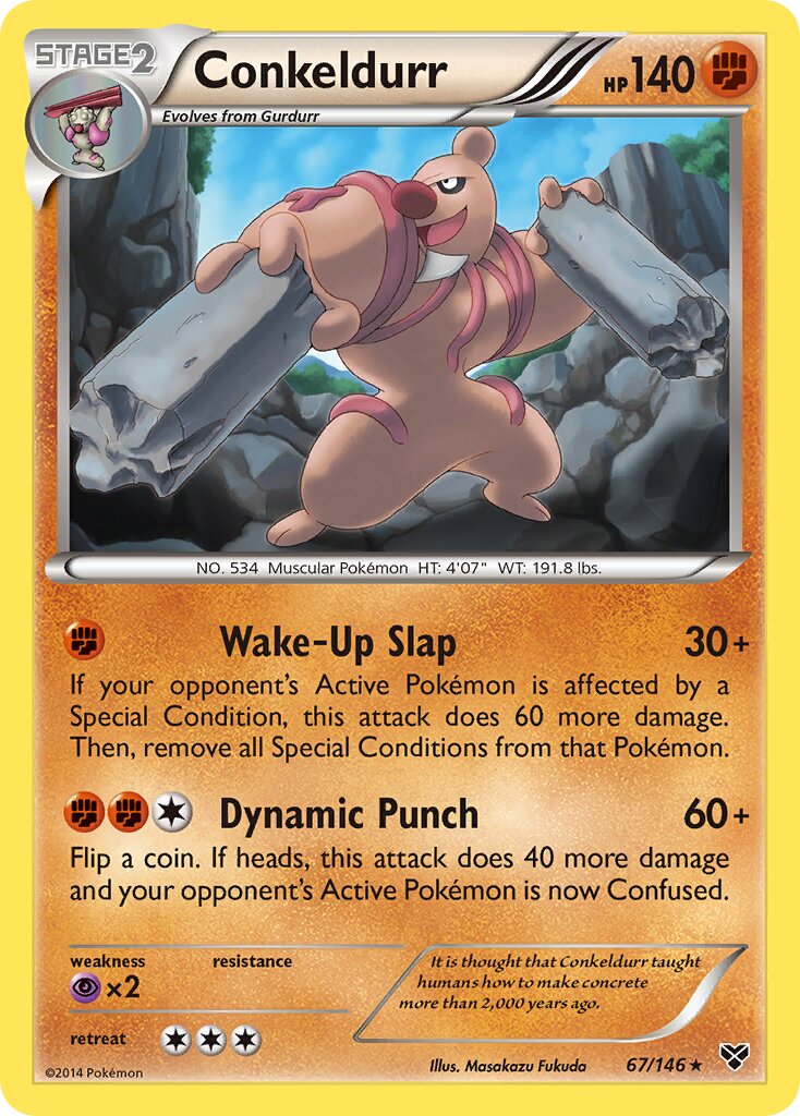Conkeldurr 067/146 — XY (English Pokémon TCG card)