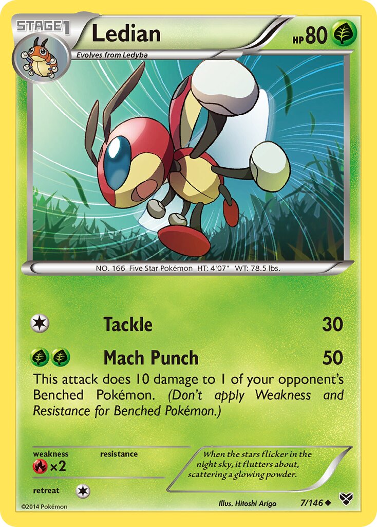 Ledian 007/146 — XY (English Pokémon TCG card)