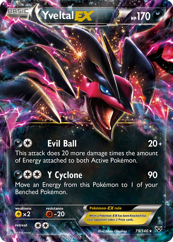 Yveltal-EX 079/146 — XY (English Pokémon TCG card)