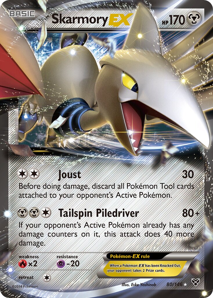 Skarmory-EX 080/146 — XY (English Pokémon TCG card)