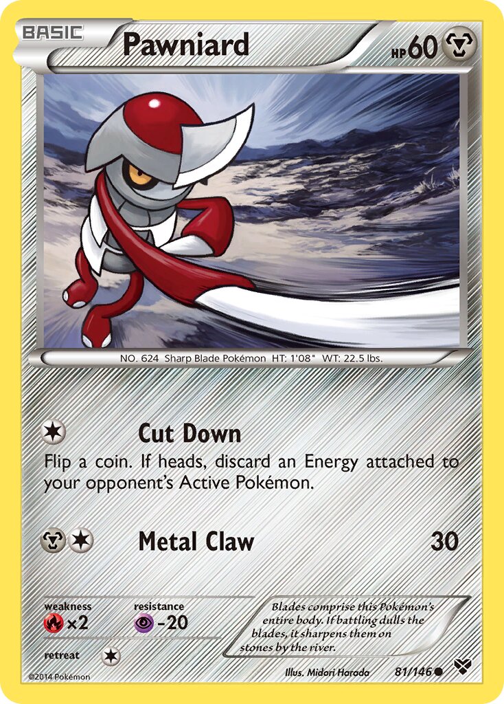 Pawniard 081/146 — XY (English Pokémon TCG card)