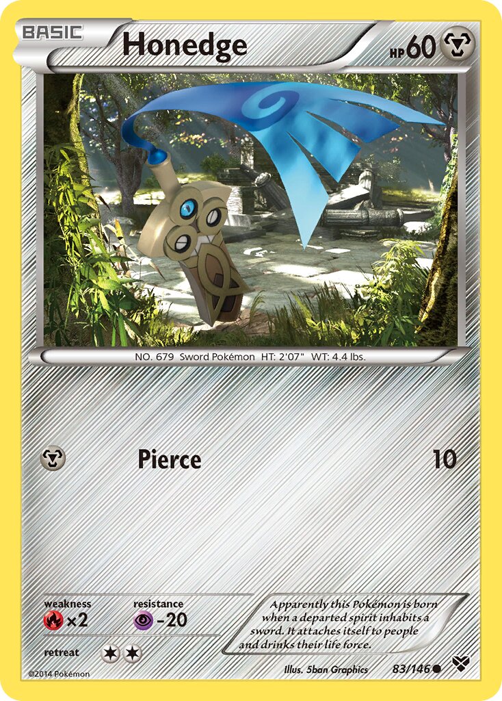 Honedge 083/146 — XY (English Pokémon TCG card)