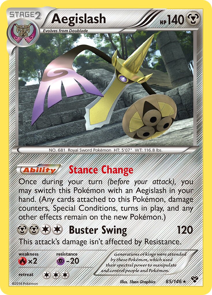 Aegislash 085/146 — XY (English Pokémon TCG card)