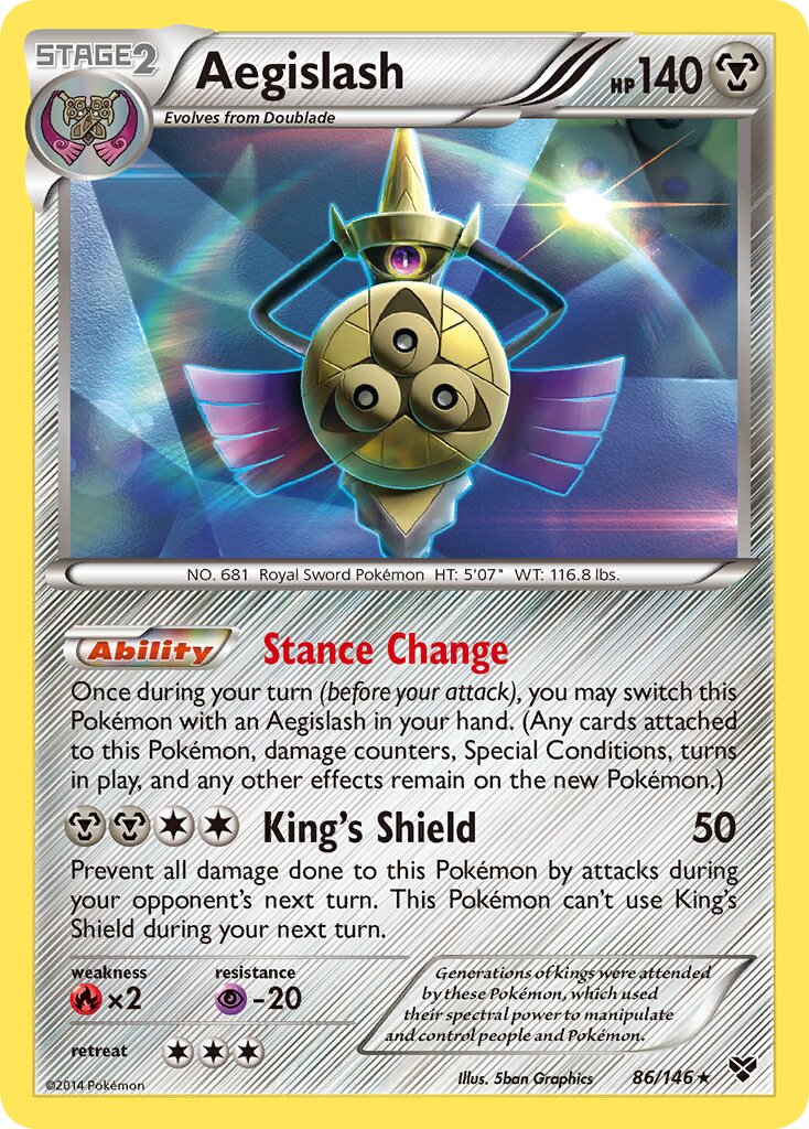 Aegislash 086/146 — XY (English Pokémon TCG card)