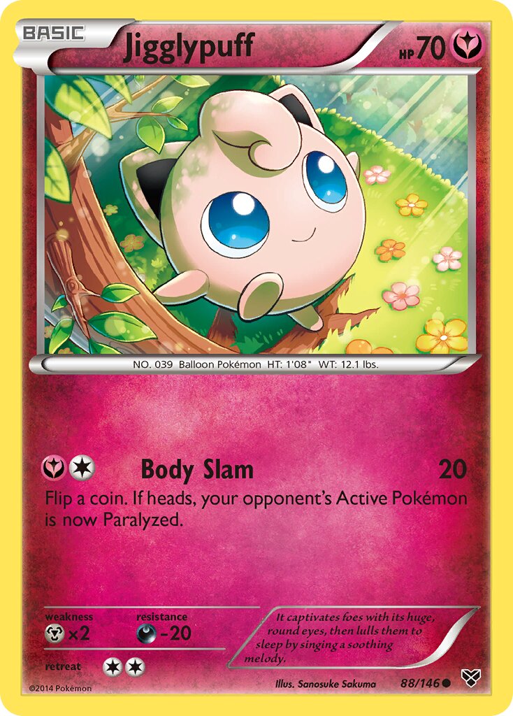 Jigglypuff 088/146 — XY (English Pokémon TCG card)