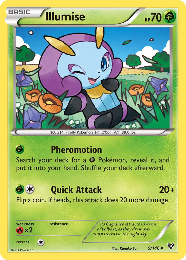 Illumise 009/146 — XY (English Pokémon TCG card)
