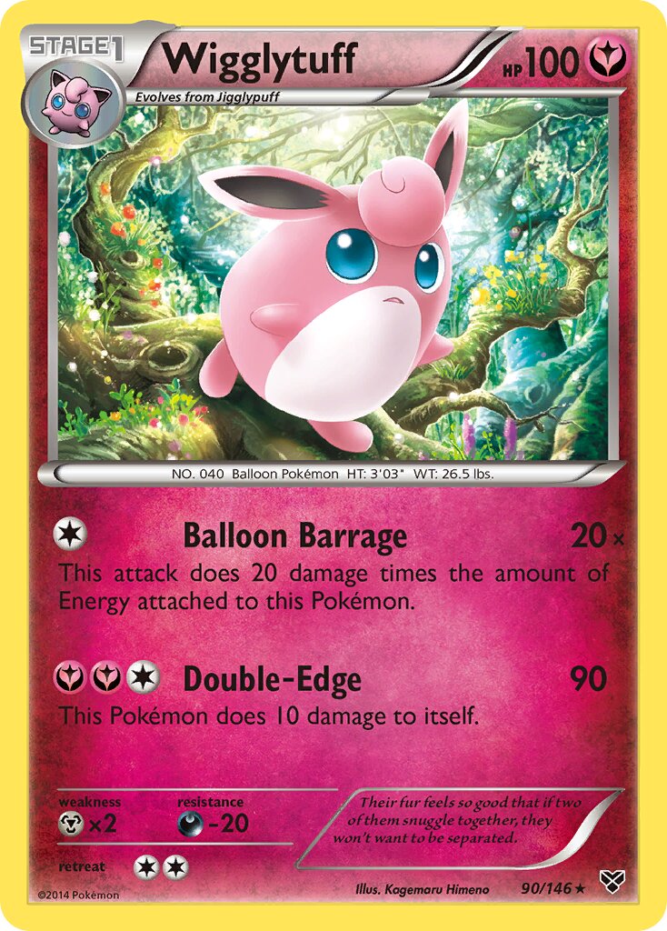 Wigglytuff 090/146 — XY (English Pokémon TCG card)