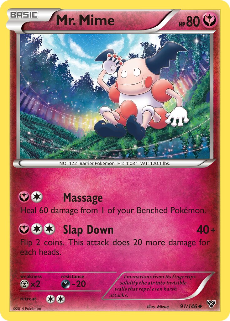 Mr. Mime 091/146 — XY (English Pokémon TCG card)