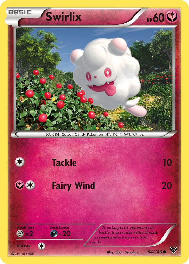 Swirlix 094/146 — XY (English Pokémon TCG card)