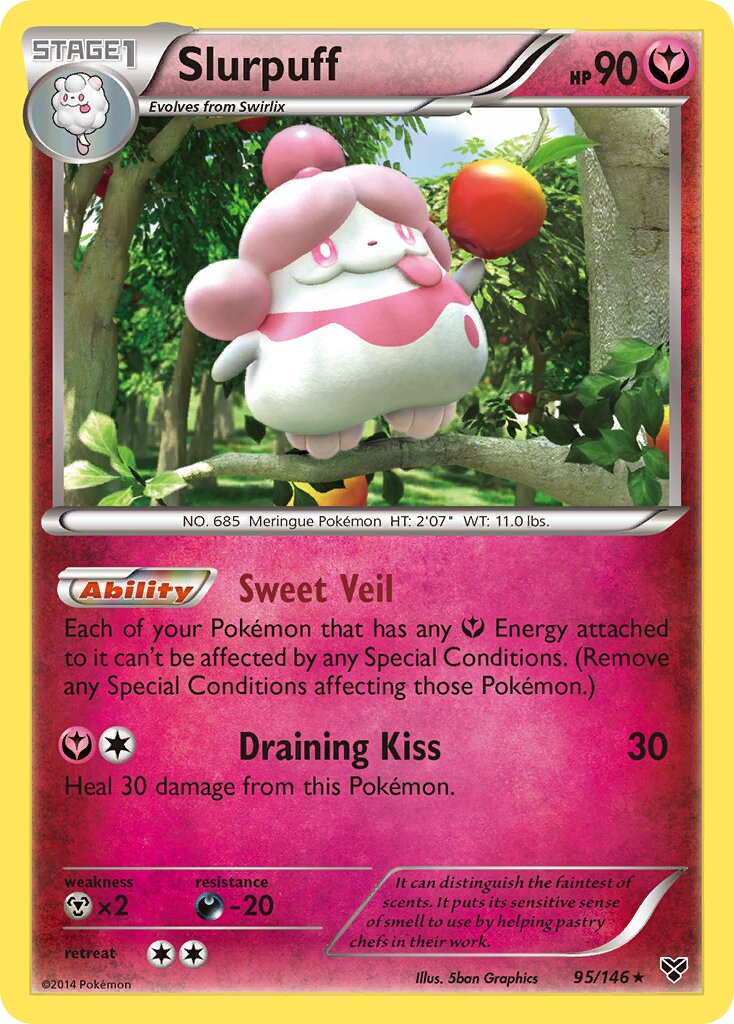 Slurpuff 095/146 — XY (English Pokémon TCG card)