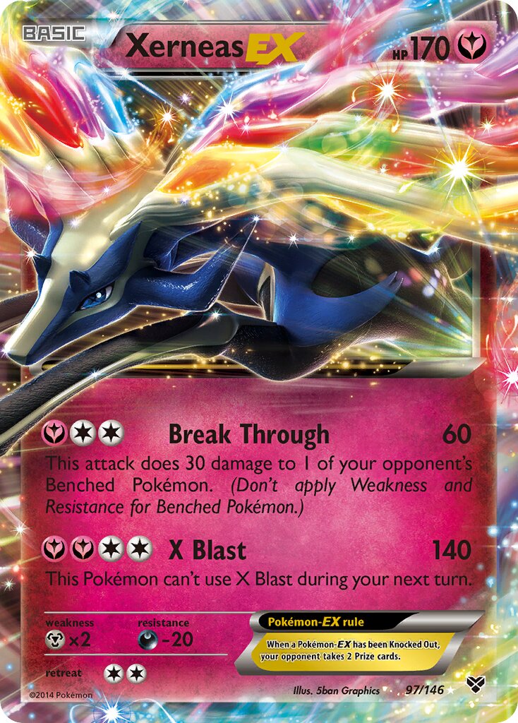 Xerneas-EX 097/146 — XY (English Pokémon TCG card)