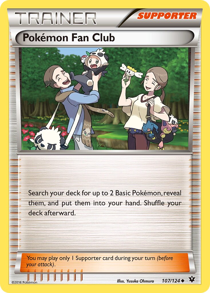 Pokémon Fan Club 107/124 — Fates Collide (English Pokémon TCG card)
