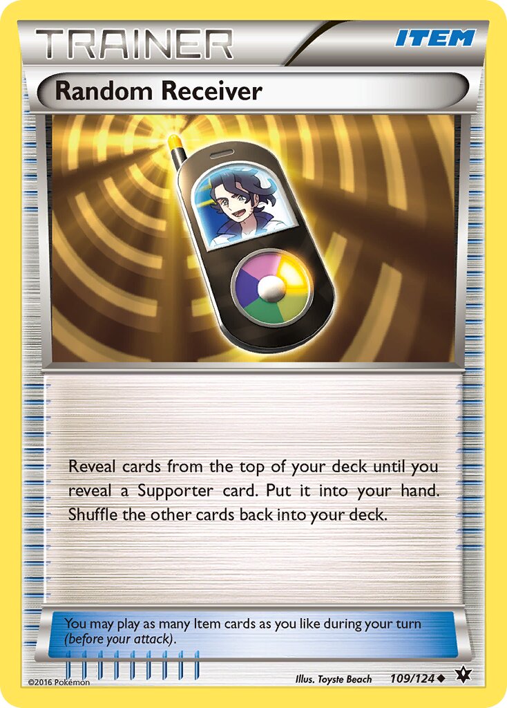 Random Receiver 109/124 — Fates Collide (English Pokémon TCG card)