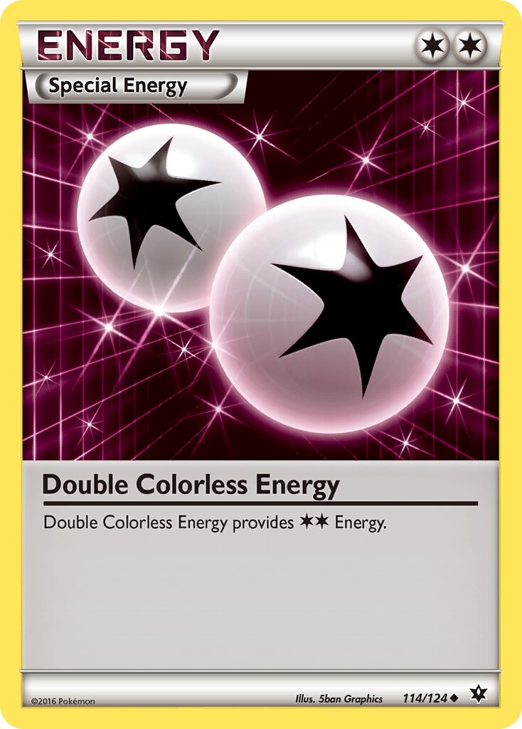 Double Colorless Energy 114/124 — Fates Collide (English Pokémon TCG card)