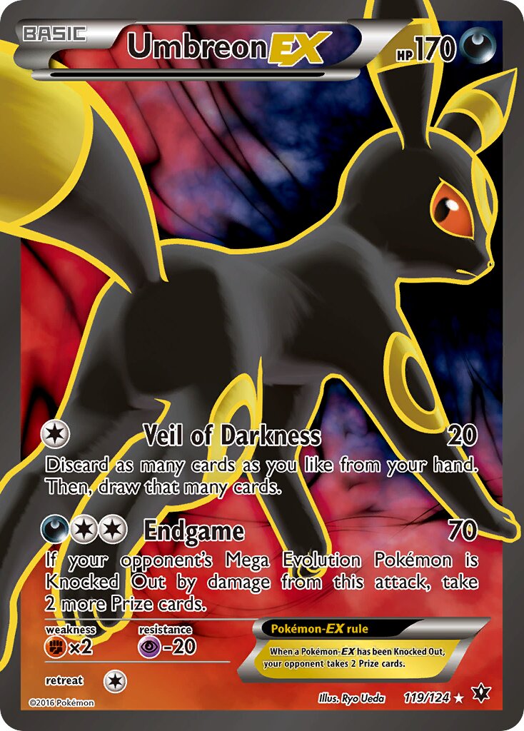 Umbreon-EX 119/124 — Fates Collide (English Pokémon TCG card)