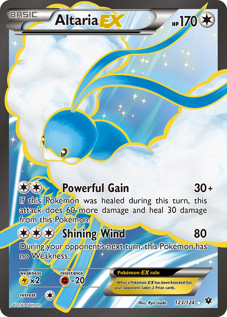 Altaria-EX 123/124 — Fates Collide (English Pokémon TCG card)