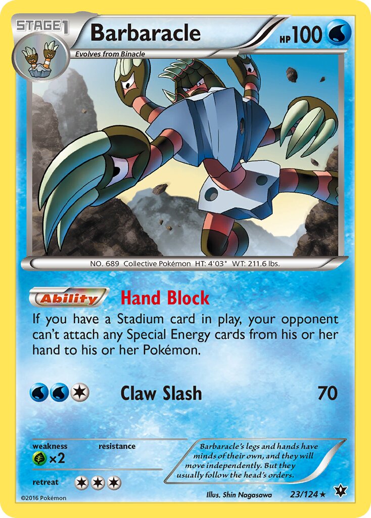 Barbaracle 023/124 — Fates Collide (English Pokémon TCG card)