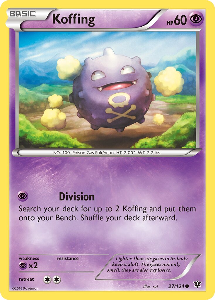 Koffing 027/124 — Fates Collide (English Pokémon TCG card)