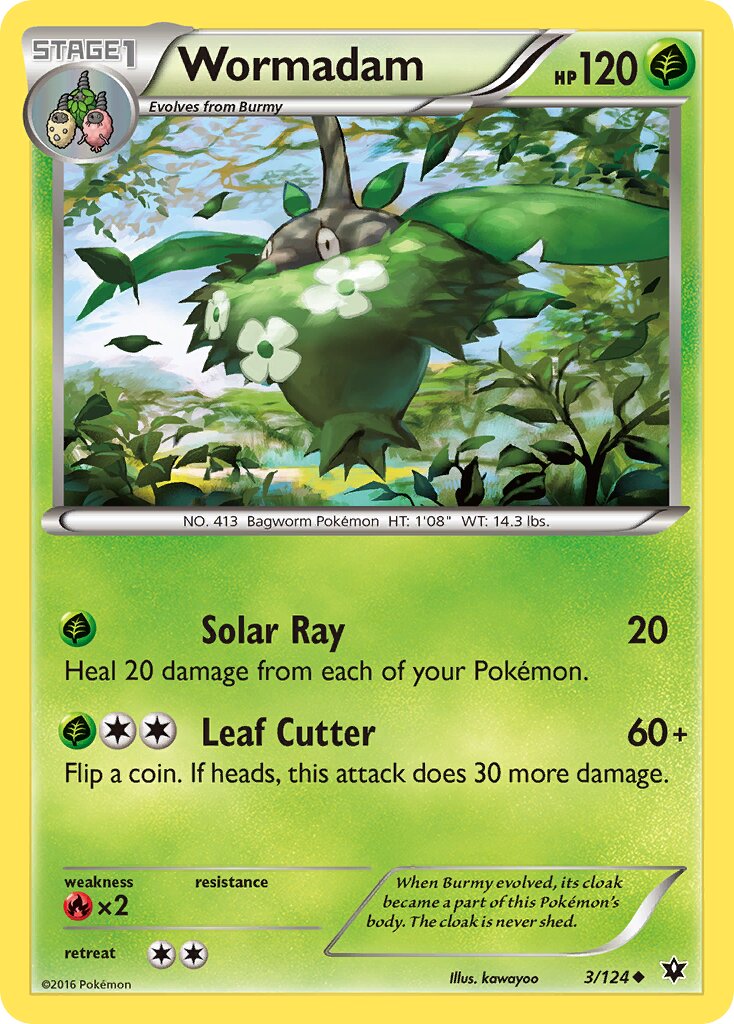 Wormadam 003/124 — Fates Collide (English Pokémon TCG card)