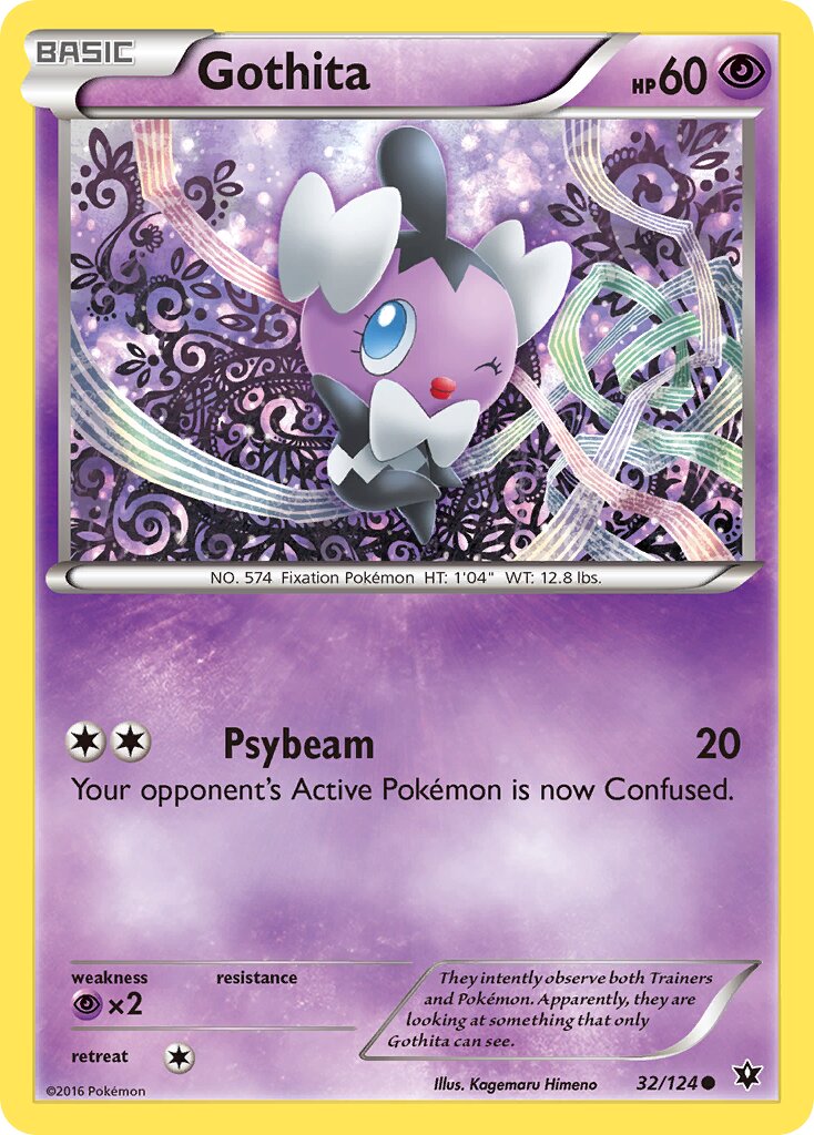 Gothita 032/124 — Fates Collide (English Pokémon TCG card)