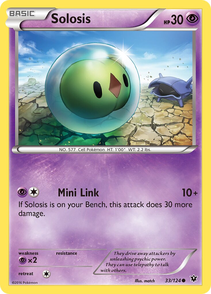 Solosis 033/124 — Fates Collide (English Pokémon TCG card)