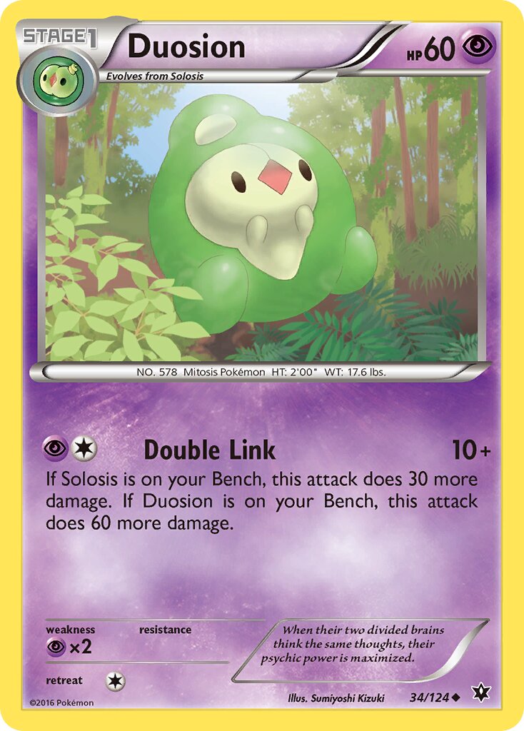 Duosion 034/124 — Fates Collide (English Pokémon TCG card)