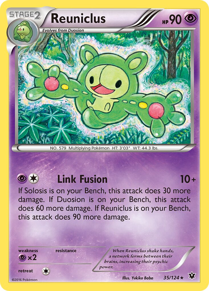 Reuniclus 035/124 — Fates Collide (English Pokémon TCG card)