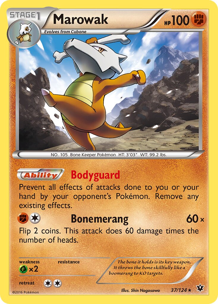 Marowak 037/124 — Fates Collide (English Pokémon TCG card)