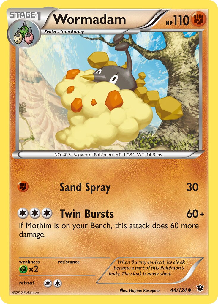 Wormadam 044/124 — Fates Collide (English Pokémon TCG card)