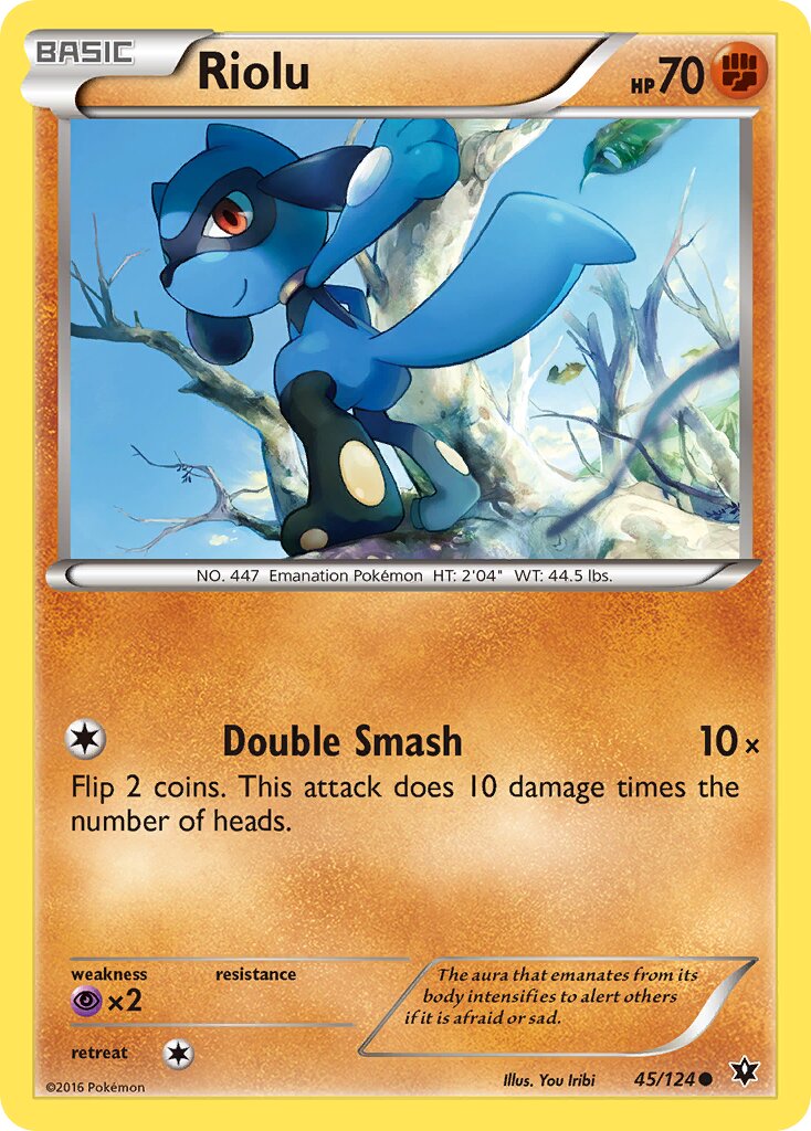 Riolu 045/124 — Fates Collide (English Pokémon TCG card)