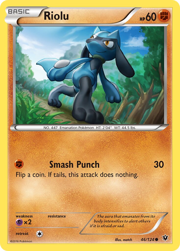 Riolu 046/124 — Fates Collide (English Pokémon TCG card)