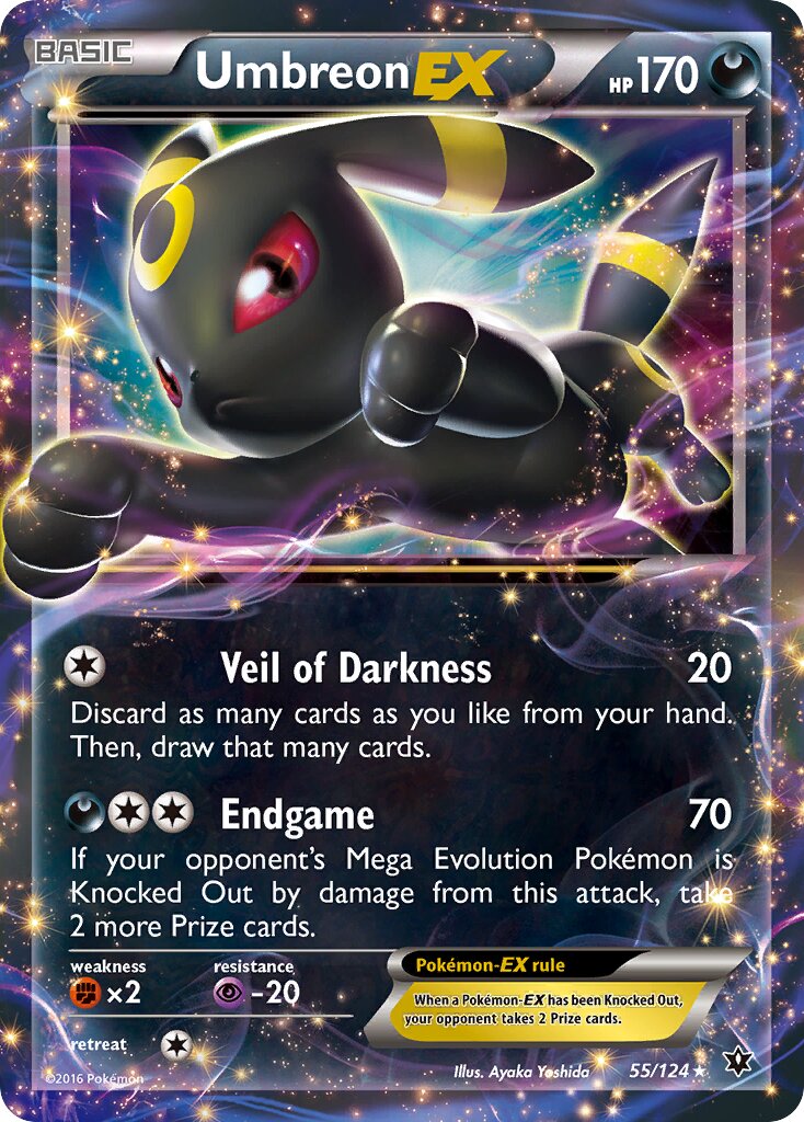 Umbreon-EX 055/124 — Fates Collide (English Pokémon TCG card)