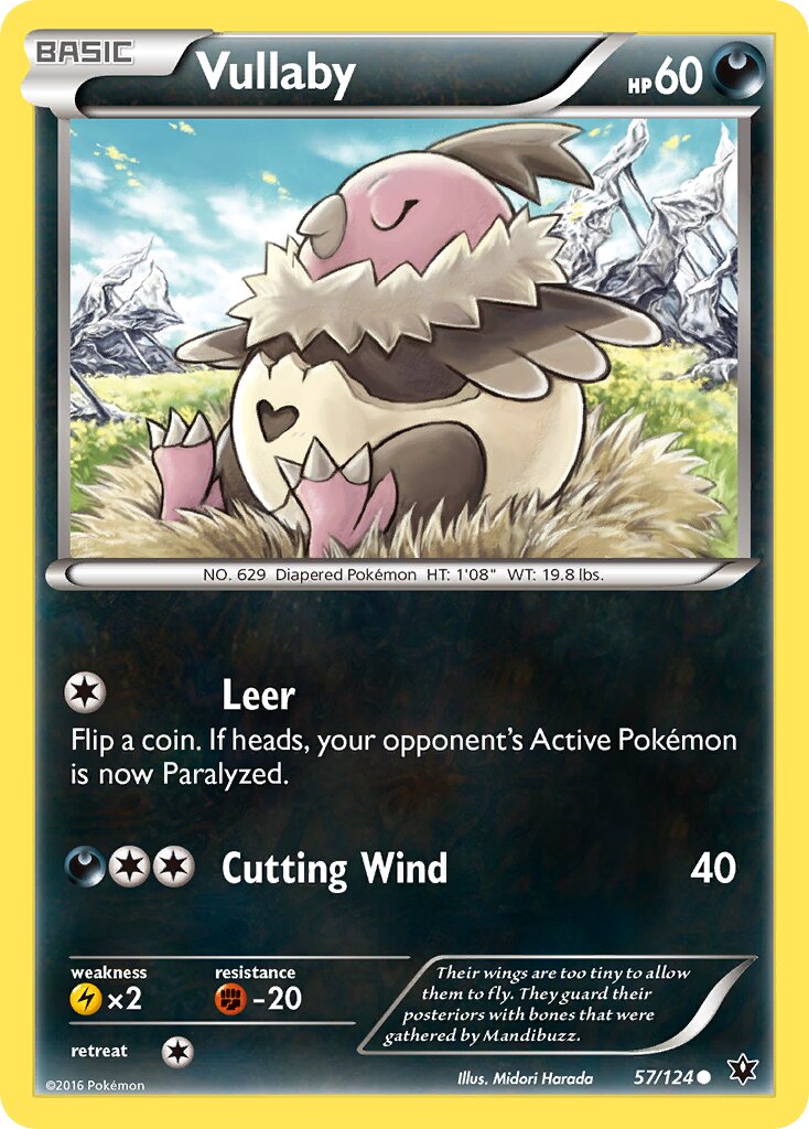 Vullaby 057/124 — Fates Collide (English Pokémon TCG card)