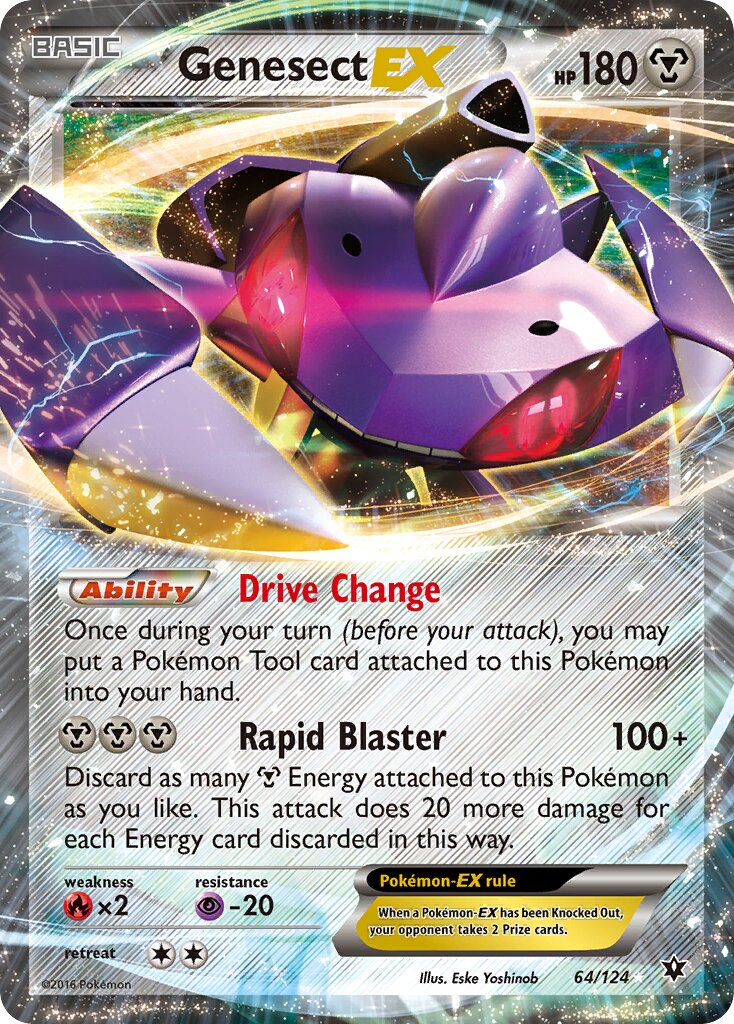 Genesect-EX 064/124 — Fates Collide (English Pokémon TCG card)