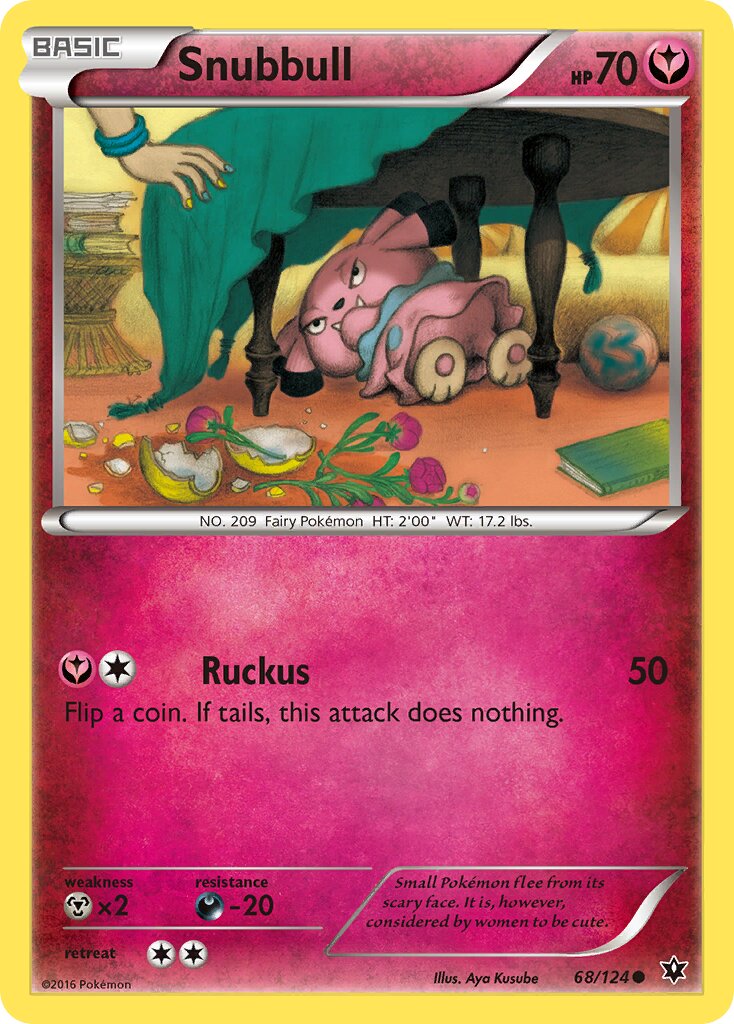 Snubbull 068/124 — Fates Collide (English Pokémon TCG card)