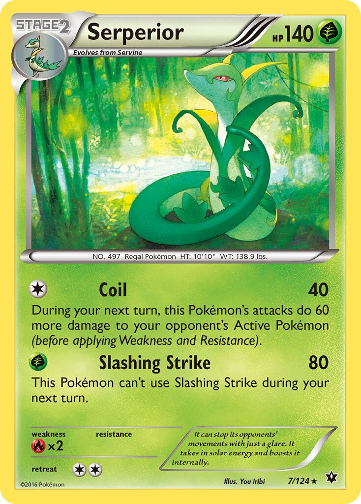 Serperior 007/124 — Fates Collide (English Pokémon TCG card)