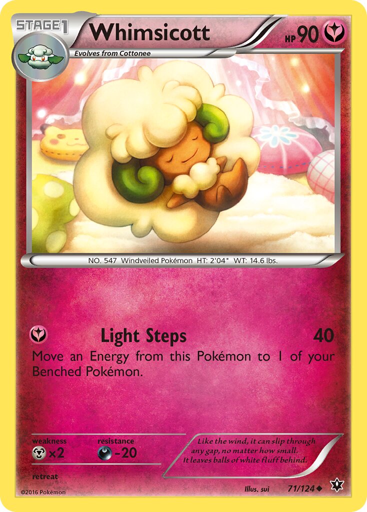 Whimsicott 071/124 — Fates Collide (English Pokémon TCG card)