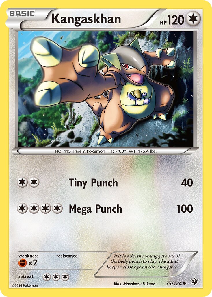 Kangaskhan 075/124 — Fates Collide (English Pokémon TCG card)