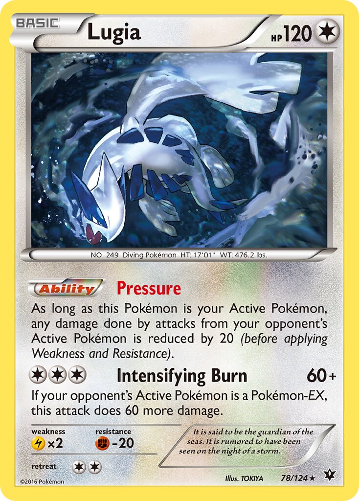 Lugia 078/124 — Fates Collide (English Pokémon TCG card)