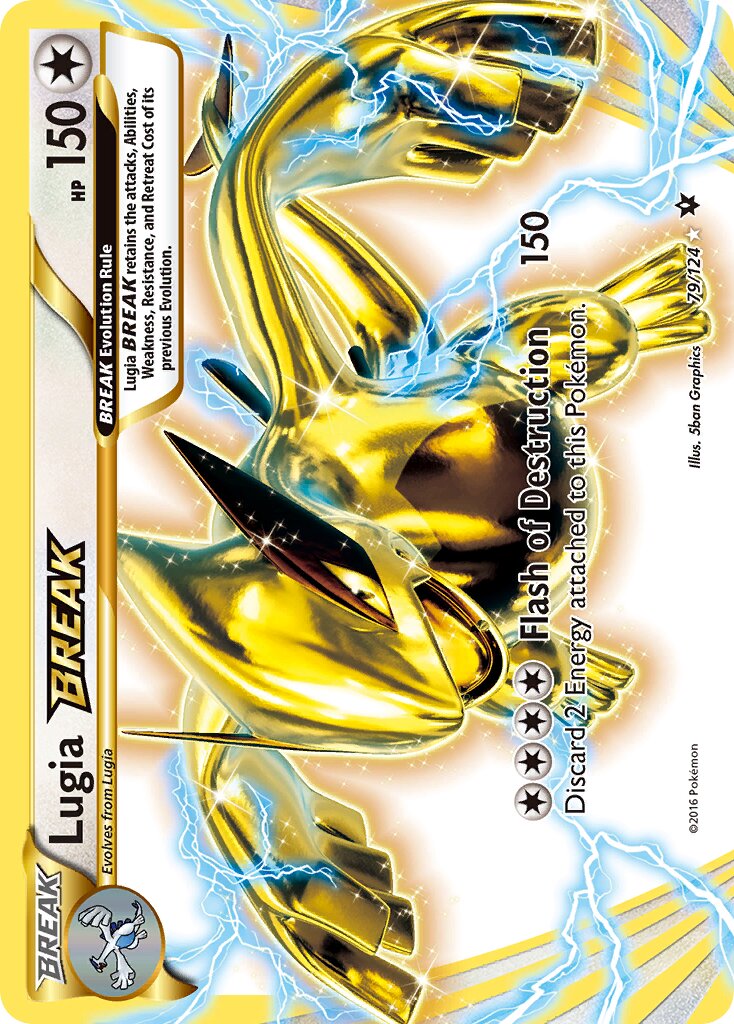 Lugia BREAK 079/124 — Fates Collide (English Pokémon TCG card)